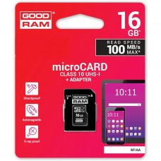Картка пам'яті Goodram 16GB microSDHC Class 10 (M1AA-0160R12) - Фото