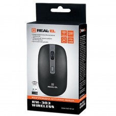 Мышка REAL-EL RM-303 black-grey - Фото