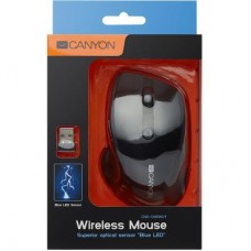 Мышка CANYON CNS-CMSW01BL Wireless Black/Blue (CNS-CMSW01BL) - Фото