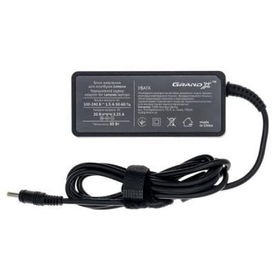Блок живлення до ноутбука Grand-X Lenovo (20 V 3.25 A 65 W) 5.5x2.5mm (ACLEL65WS)