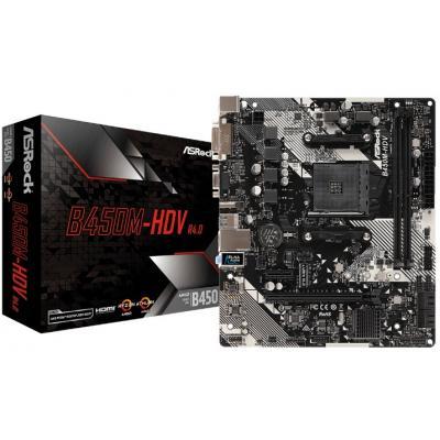 Материнская плата ASRock B450M-HDV s.AM4
