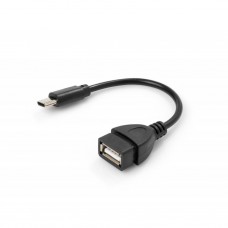 Дата кабель OTG USB 2.0 AF to Type-C Vinga (VCPDCOTGTCBK) - Фото