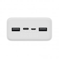 Оригінальний Xiaomi Mi Power Bank 3 30000 mAh PB3018ZM White Банк Заряду VXN4307CN Швидка Зарядка QC 4.0 30W - Фото