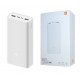 Оригінальний Xiaomi Mi Power Bank 3 30000 mAh PB3018ZM White Банк Заряду VXN4307CN Швидка Зарядка QC 4.0 30W