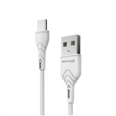 Дата кабель USB 2.0 AM to Type-C 1.0m White Grand-X (PC-03W) - Фото