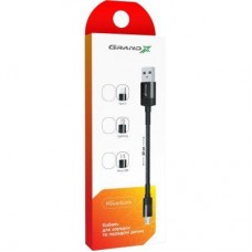 Дата кабель USB 2.0 AM to Type-C 0.2m Grand-X (FM-20C) - Фото