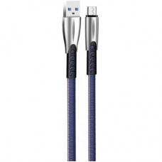 Дата кабель USB 2.0 AM to Micro 5P 1.0m zinc alloy blue ColorWay (CW-CBUM011-BL) - Фото