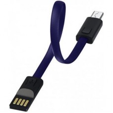 Дата кабель USB 2.0 AM to Micro 5P 0.22m blue ColorWay (CW-CBUM022-BL) - Фото