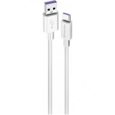 Дата кабель USB 2.0 AM to Type-C 1.0m 5A white ColorWay (CW-CBUC019-WH) - Фото