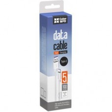 Дата кабель USB 2.0 AM to Type-C 1.0m 5A white ColorWay (CW-CBUC019-WH) - Фото