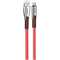 Дата кабель USB 2.0 AM to Type-C 1.0m zinc alloy red ColorWay (CW-CBUC012-RD) - Фото