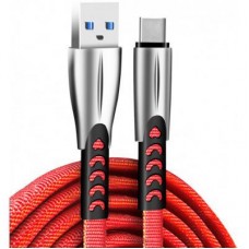 Дата кабель USB 2.0 AM to Type-C 1.0m zinc alloy red ColorWay (CW-CBUC012-RD) - Фото