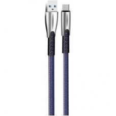Дата кабель USB 2.0 AM to Type-C 1.0m zinc alloy blue ColorWay (CW-CBUC012-BL) - Фото