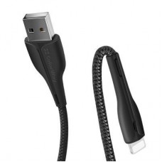 Дата кабель ColorWay USB 2.0 AM to Lightning 1.0m led black (CW-CBUL034-BK) - Фото