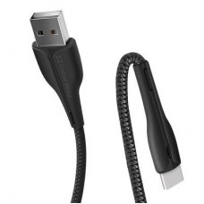 Дата кабель ColorWay USB 2.0 AM to Type-C 1.0m led black (CW-CBUC034-BK) - Фото
