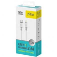 Дата кабель USB Type-C to Lightning 1.2m CB-TL11 white Piko (1283126504037) - Фото