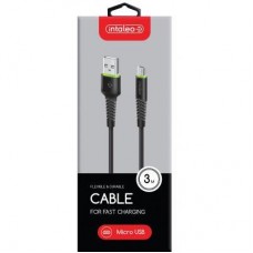 Дата кабель USB 2.0 AM to Micro 5P 3.0m CBFLEXM3 black Intaleo (1283126487491) Дата кабель USB 2.0 AM to Micro 5P 3.0m CBFLEXM3 black Intaleo (1283126487491) - Фото