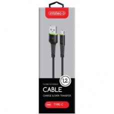 Дата кабель USB 2.0 AM to Type-C 1.2m CBFLEXT1 black Intaleo (1283126487484) Дата кабель USB 2.0 AM to Type-C 1.2m CBFLEXT1 black Intaleo (1283126487484) - Фото