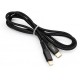 Дата кабель USB Type-C to Lightning 1.0m 3A nylon braided black back Vinga (VCPTCL3ANBK)