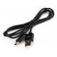 Дата кабель USB 2.0 AM to Type-C 1.0m 3A PVC black Vinga (VCPUSBTC3ABK)