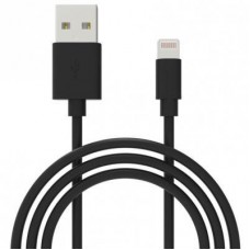 Дата кабель USB 2.0 AM to Lightning 1.0m Cu, 2.1А, Black Grand-X (PL01B)