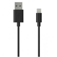 Дата кабель USB 2.0 AM to Lightning 1.0m Cu, 2.1 А, Black Grand-X (PL01B) - Фото