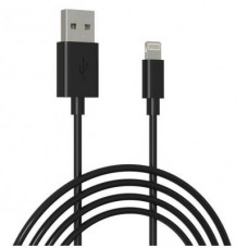 Дата кабель USB 2.0 AM to Lightning 1.0m Cu, 2.1 А, Black Grand-X (PL01B) - Фото