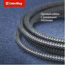 Дата кабель USB Type-C to Lightning 1.0m ColorWay (CW-CBPDCL033-GR) - Фото