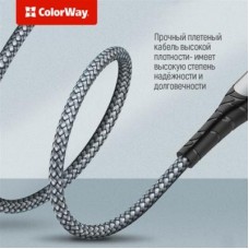 Дата кабель USB Type-C to Lightning 1.0m ColorWay (CW-CBPDCL033-GR) - Фото
