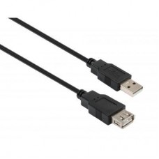Дата кабель USB 2.0 AM/AF 3.0m Vinga (VCPUSBAMAF3BK) - Фото
