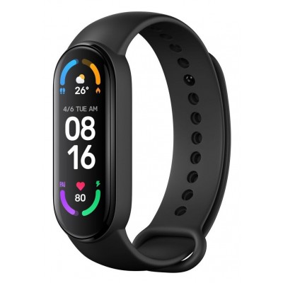 Глобальная Версия Xiaomi Mi Smart Band 6 Black Оригинальный Фитнес-браслет XMSH15HM BHR4951GL