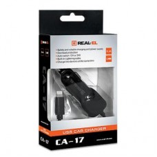 Зарядний пристрій REAL-EL CA-17 black (EL123160010) - Фото