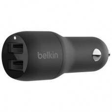 Зарядное устройство Belkin Car Charger 24W Dual USB-A black (CCB001BTBK)