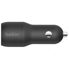 Зарядний пристрій Belkin Car Charger 24 W Dual USB-A black (CCB001BTBK) - Фото
