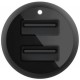 Зарядное устройство Belkin Car Charger 24W Dual USB-A black (CCB001BTBK) Зарядное устройство Belkin Car Charger 24W Dual USB-A black (CCB001BTBK)