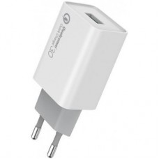 Зарядний пристрій ColorWay 1 USB Quick Charge 3.0 (18W) (CW-CHS013Q-WT) - Фото
