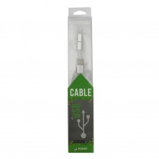 Дата кабель USB 2.0 AM to Lightning + Micro 5P 1.0m cotton PowerPlant (KD00AS1290) - Фото