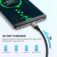Дата кабель USB 2.0 AM to Type-C 2.0m US288 Aluminum Braid Black UGREEN (60128)