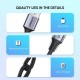 Дата кабель USB 2.0 AM to Type-C 2.0m US288 Aluminum Braid Black UGREEN (60128)