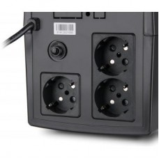 Джерело безперебійного живлення Vinga LED 1500VA plastic case (VPE-1500P) - Фото