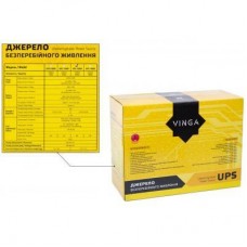 Джерело безперебійного живлення Vinga LED 1500VA plastic case (VPE-1500P) - Фото