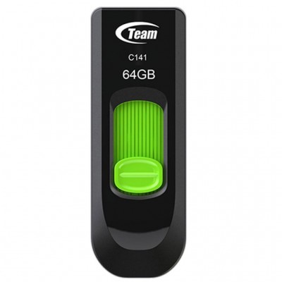 USB флешнакопичувач Team 64 GB C141 Green USB 2.0 (TC14164GG01)
