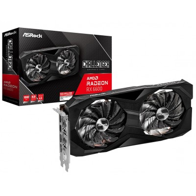 Видеокарта Radeon RX 6600 ASRock Challenger D 8Gb GDDR6 (RX6600 CLD 8G)
