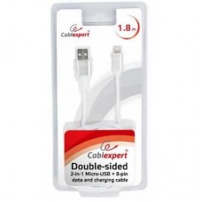 Дата кабель USB 2.0 AM to Micro 5P 1.8m кутовий Cablexpert (CCB-USB2AM-mU8P-6) Дата кабель USB 2.0 AM to Micro 5P 1.8m кутовий Cablexpert (CCB-USB2AM-mU8P-6) - Фото