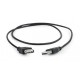 Дата кабель USB 2.0 AM/AF 0.75m Cablexpert (CC-USB2-AMAF-75CM/300-BK)