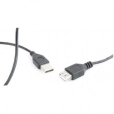 Дата кабель USB 2.0 AM/AF 0.75m Cablexpert (CC-USB2-AMAF-75CM/300-BK) Дата кабель USB 2.0 AM/AF 0.75m Cablexpert (CC-USB2-AMAF-75CM/300-BK) - Фото