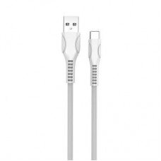 Дата кабель ColorWay USB 2.0 AM to Type-C 1.0m line-drawing white (CW-CBUC029-WH) - Фото