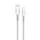Дата кабель ColorWay USB 2.0 AM to Type-C 1.0m line-drawing white (CW-CBUC029-WH)