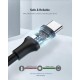 Дата кабель USB 2.0 AM to Type-C 1.0m US287 Black UGREEN (60116)