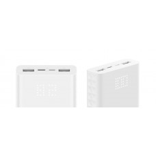 Оригінальний Xiaomi ZMI Aura Power Bank 20000 mAh QB821 Display USB-C White Швидка Зарядка QC3.0 18W - Фото